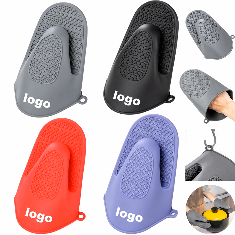 Thickened Heat Resistant Silicone Oven Mitts Kitchen Baking