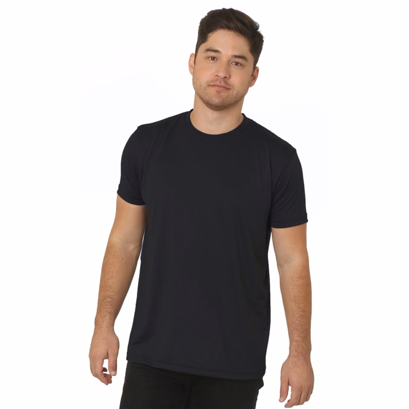 USA-Made 100% Poly Crew Performance Tee Shirt