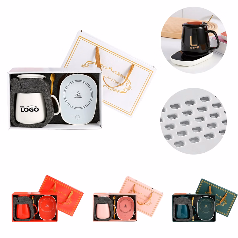 MOQ10 Heated Mat Gift Set With Mug
