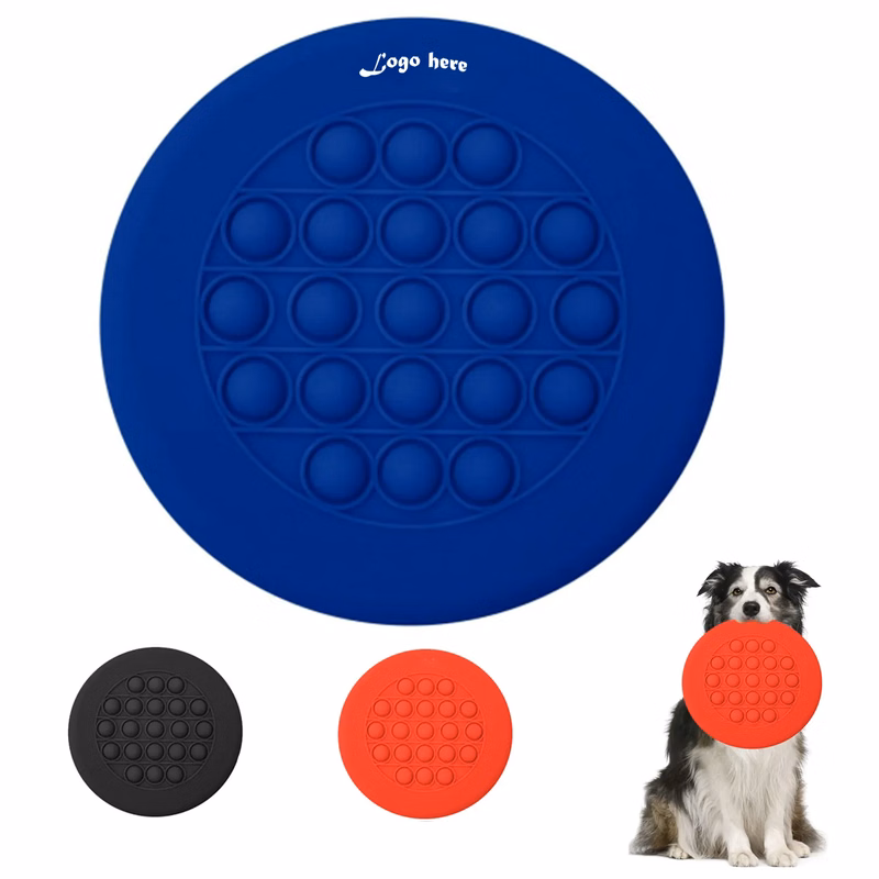 2-in-1 Silicone Push Pop Fidget Toy and Pet-Friendly Flying