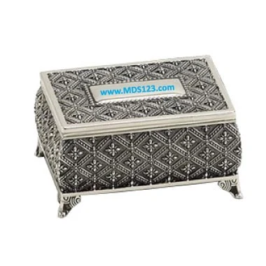 Non-Tarnish Nickel Plated Jewelry Box 1