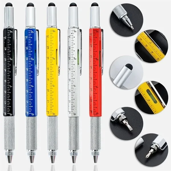 Custom 6-in-1 Multitool Pen with Stylus and Level — Tech Professional Giveaway 1