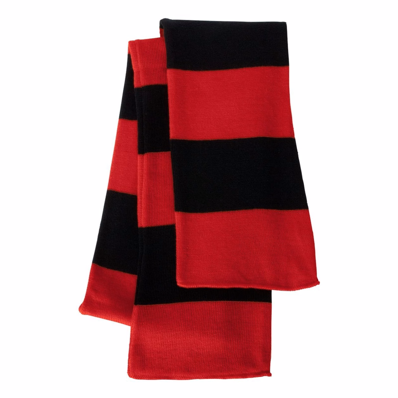 Rugby-Striped Knit Scarf - SP02