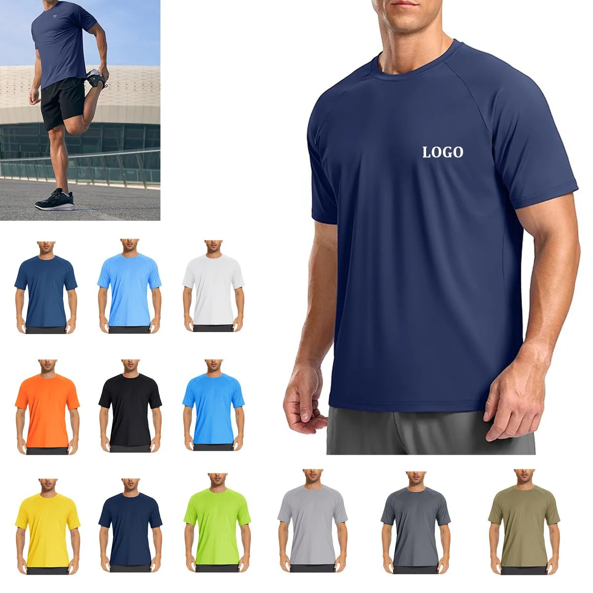 Men's Workout Moisture Wicking Cooling Shirt 1