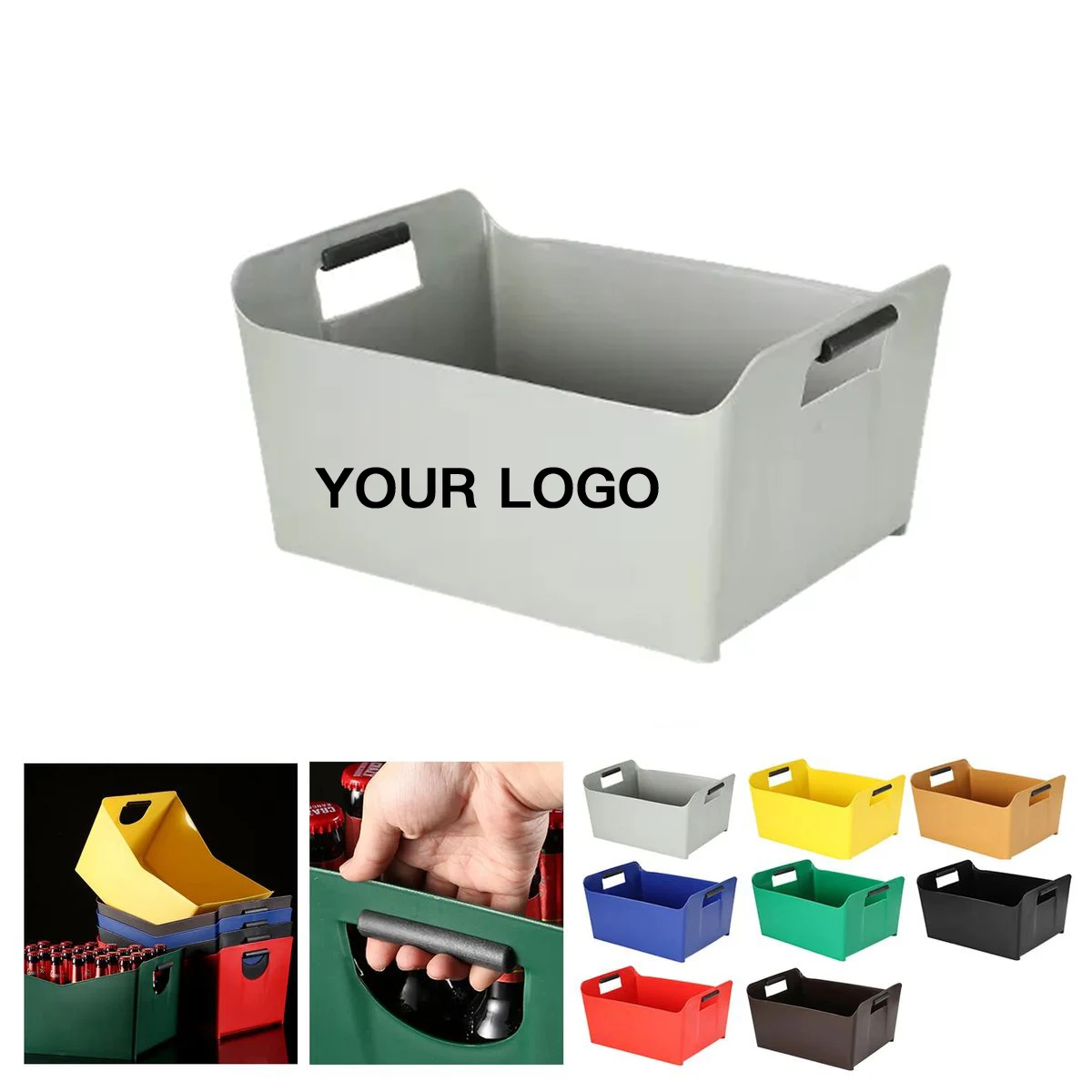 Heavy Duty Beer Storage Basket with Handles 1