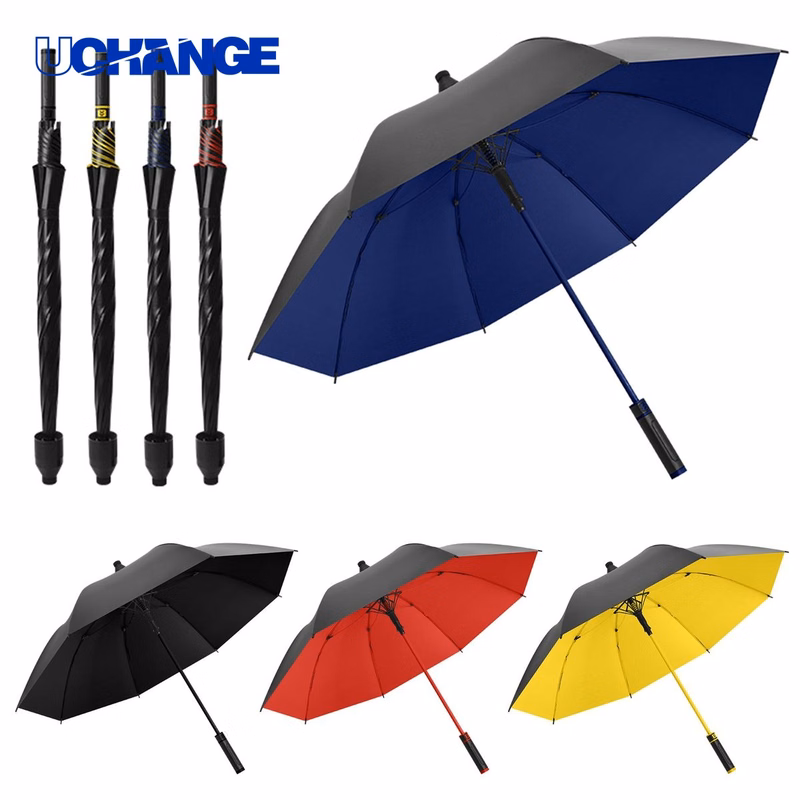 Large Long Handle Waterproof Cover Straight Umbrella