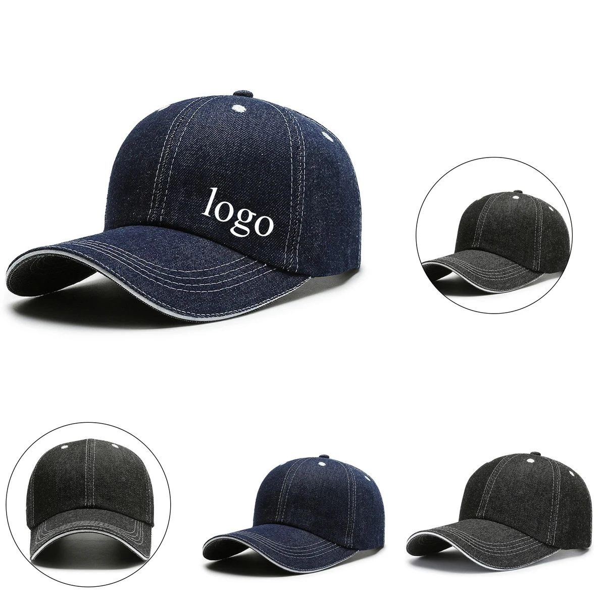 Unisex Denim Casual Baseball Hat 1