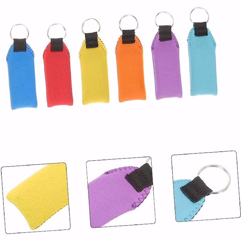 Neoprene floating keychains keep your keys from sinking in water