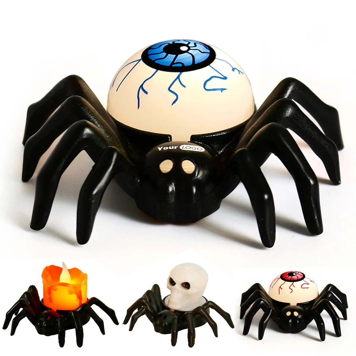 Plastic Halloween Spider Decorative Lamp 1