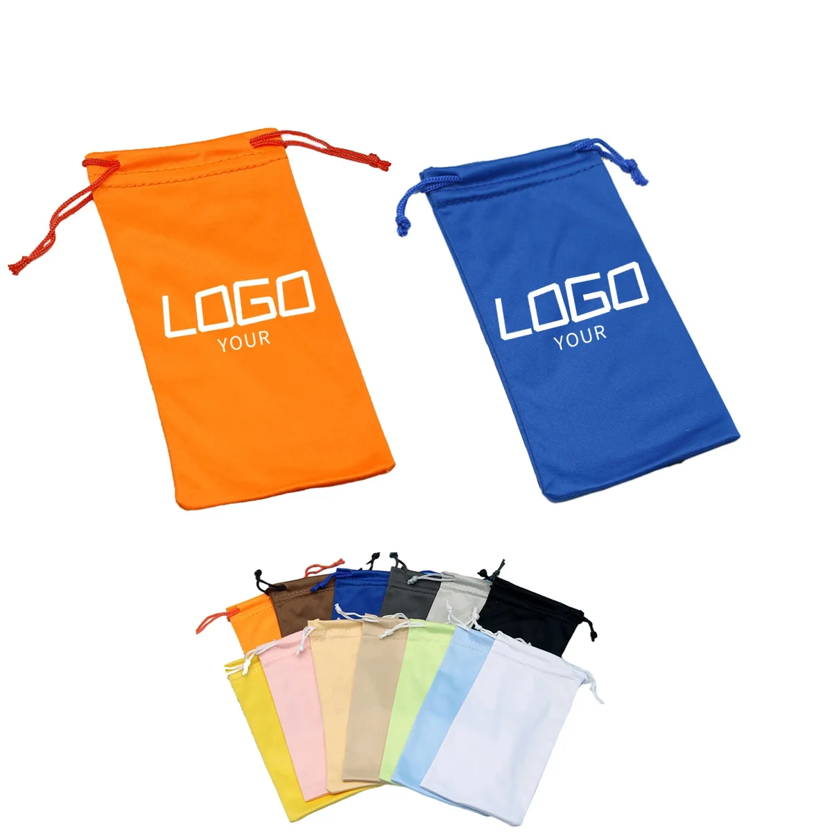 MOQ 50 PCS Soft Glasses Drawstring Bag 1