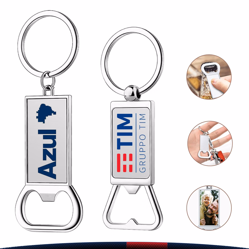 Rectangular Opener Keychain