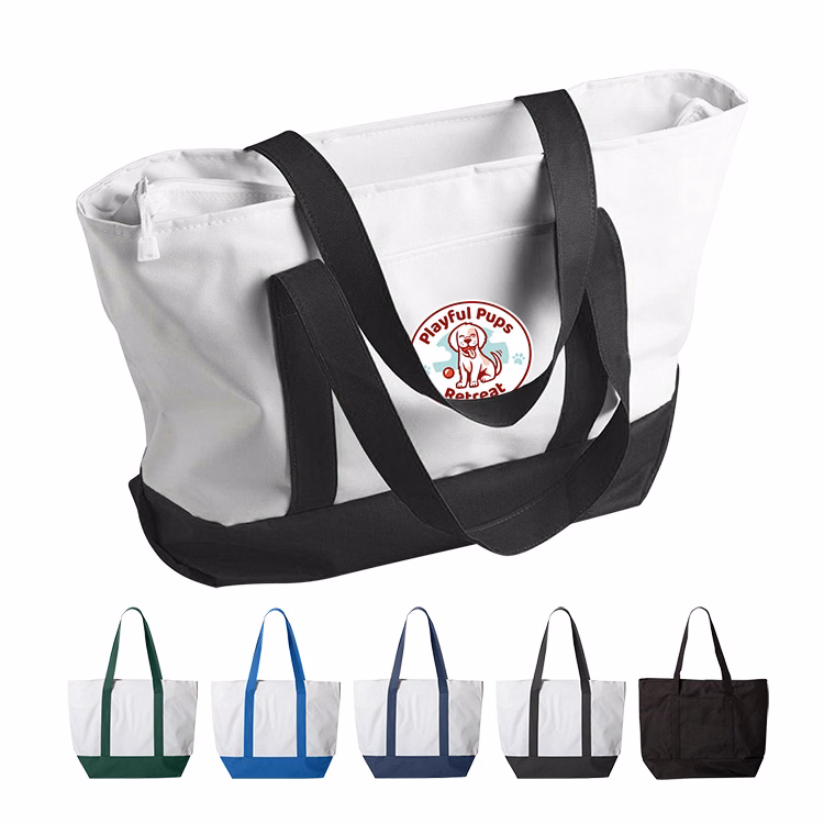 600D Bay View Giant Zipper Boat Tote
