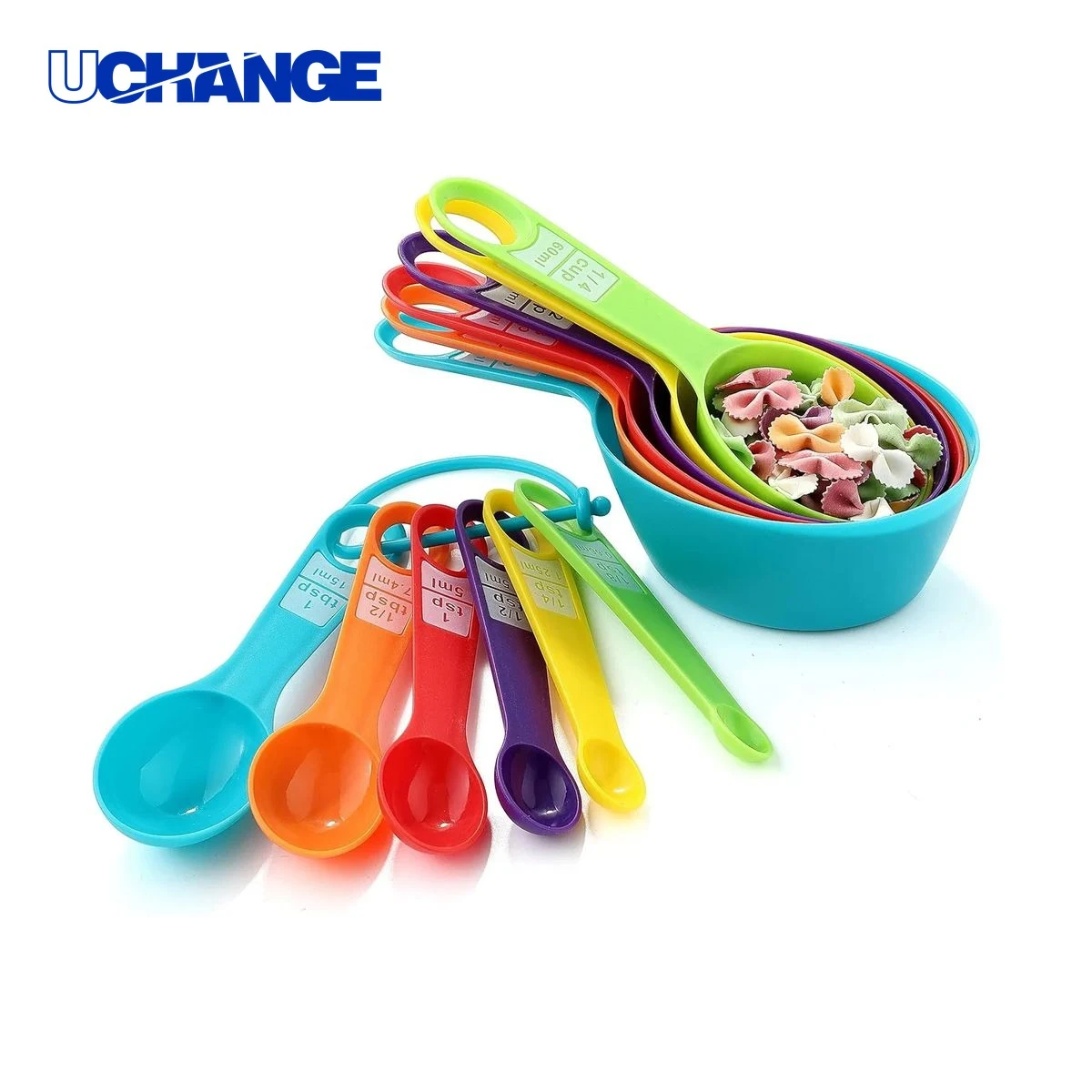 12PCS Colorful Measuring Cups and Spoons Set for Kitchen 1