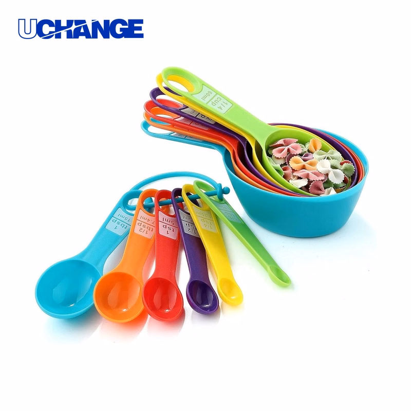 12PCS Colorful Measuring Cups and Spoons Set for Kitchen