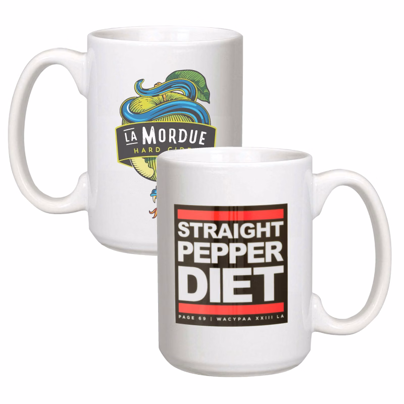 ON SALE! 15 oz. Giant White Ceramic Mug w/Full Color Sublimation