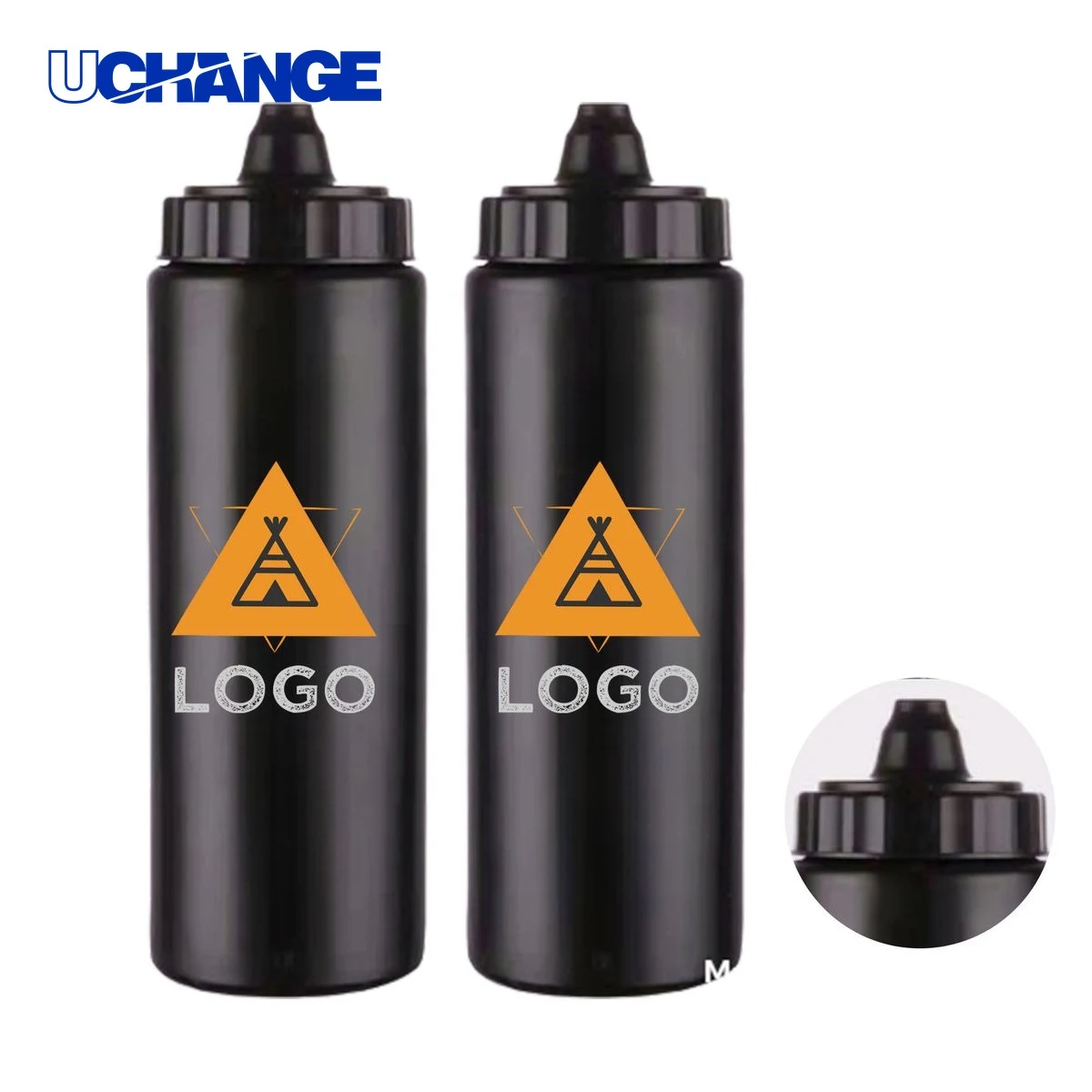 Custom Plastic Cycling Water Bottle with Logo Print 1