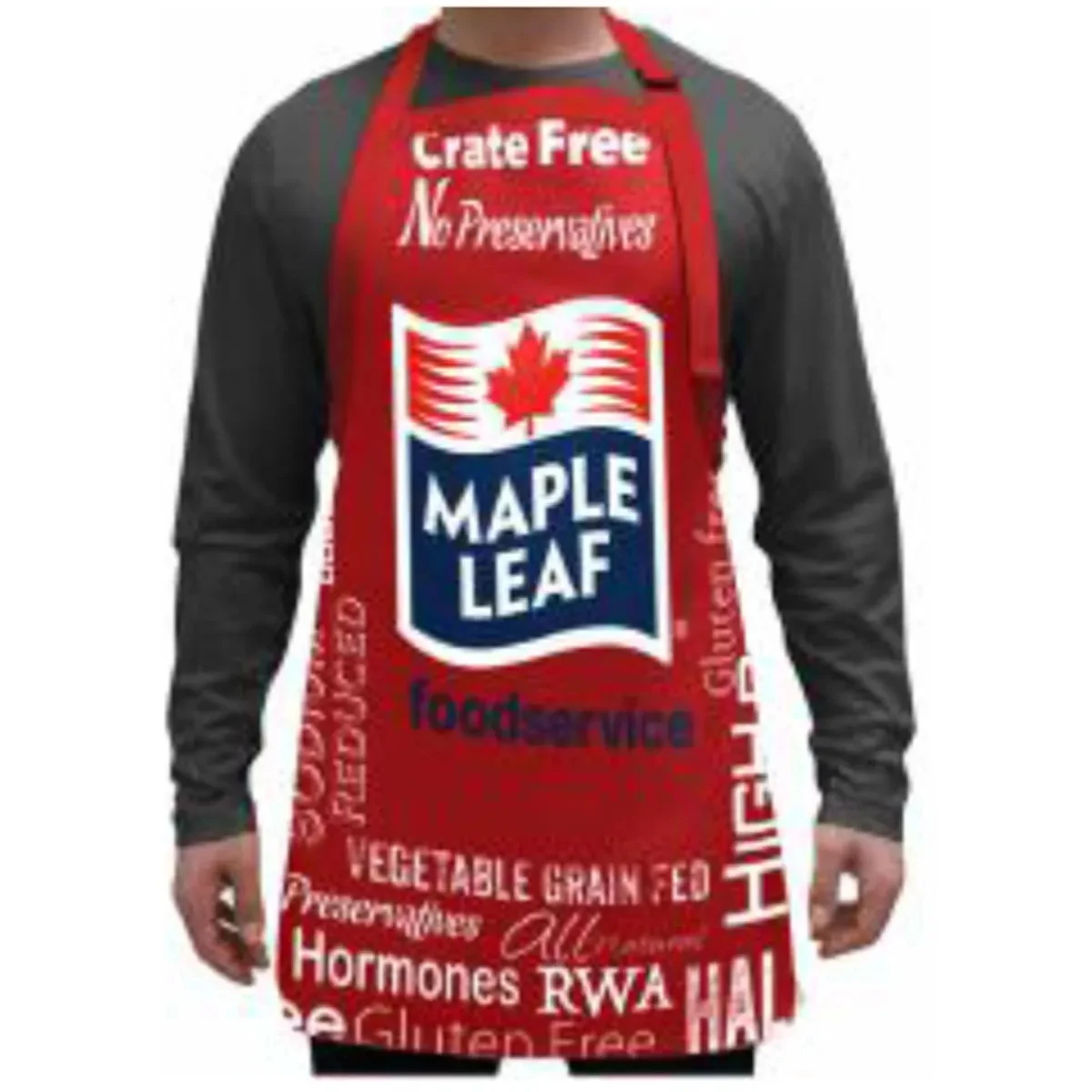 Sublimated Polyester Bib Apron with contrast trim, 25x28 1