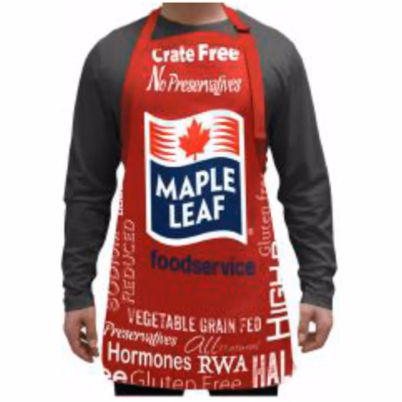 Sublimated Polyester Bib Apron with contrast trim, 25x28