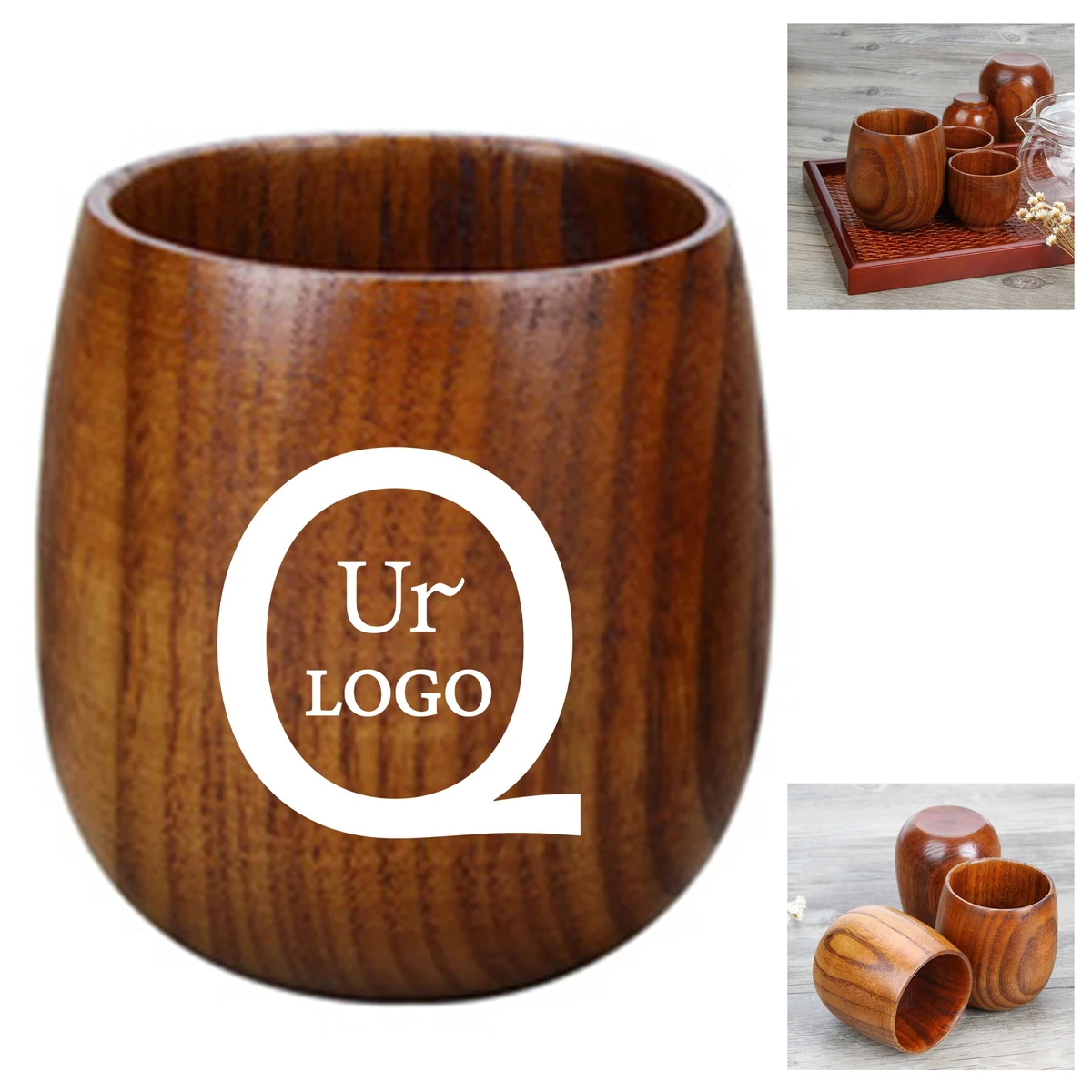 Wooden Drinking Tea Cup 1