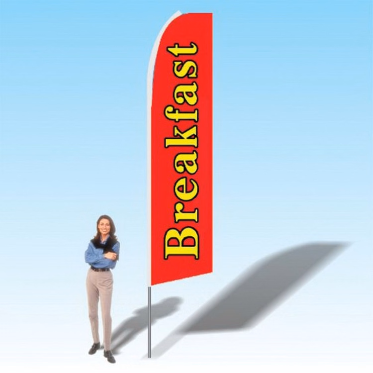 15FT Breakfast Advertising Banner Flag