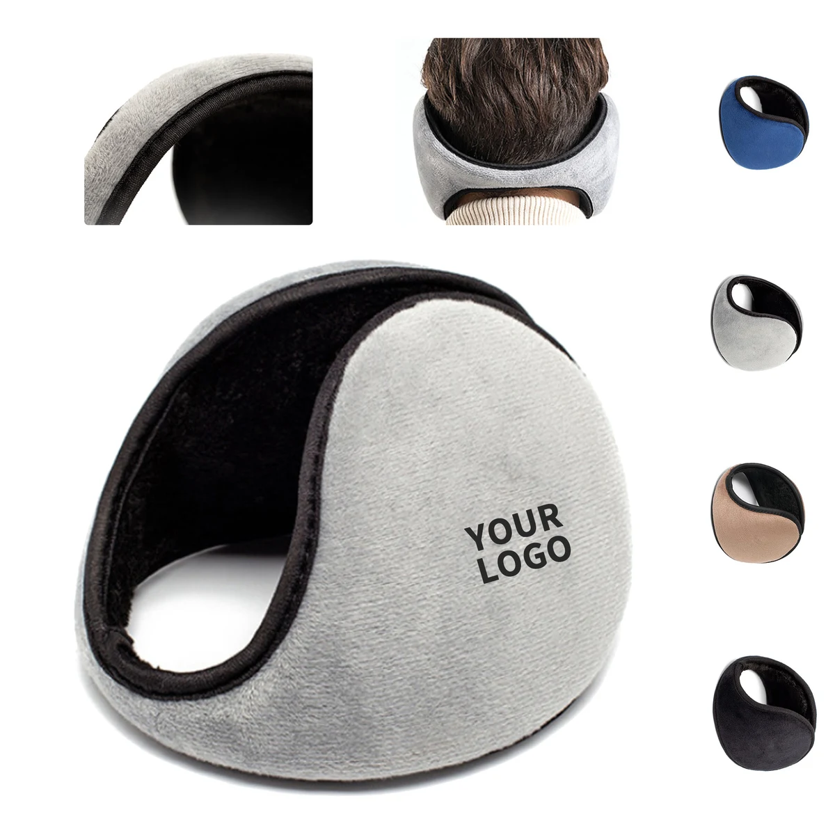 Fleece Earmuff 5" Diameter Cold Weather Design 1