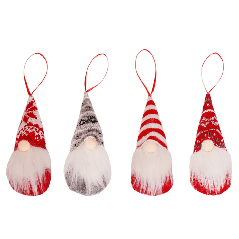Christmas White Beard Doll Knitted Pendant 1