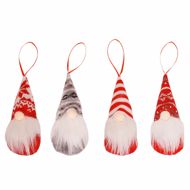 Christmas White Beard Doll Knitted Pendant