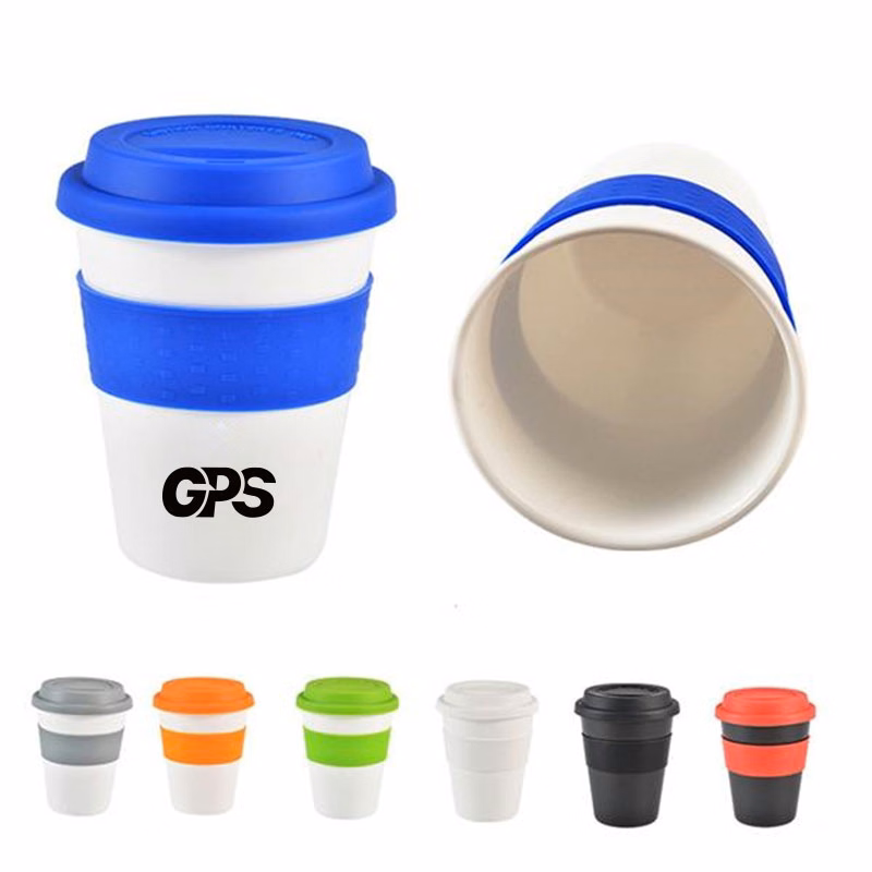 12 oz Coffee Mug with Silicone Lid & Cup Sleeve