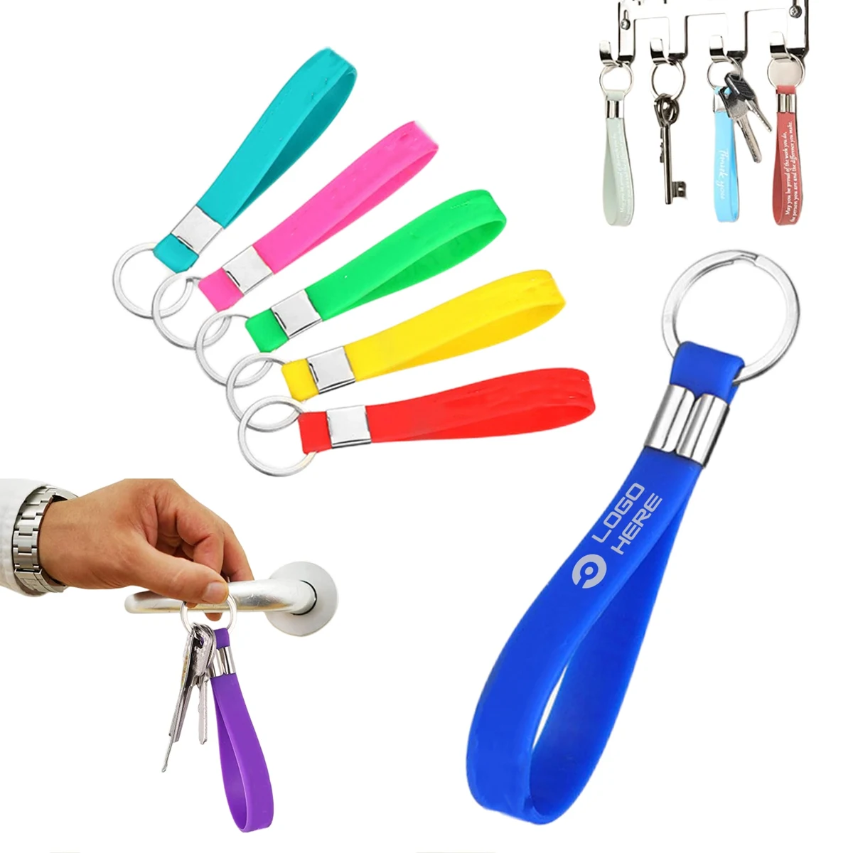 Silicone Key Chain Wih Loop 1