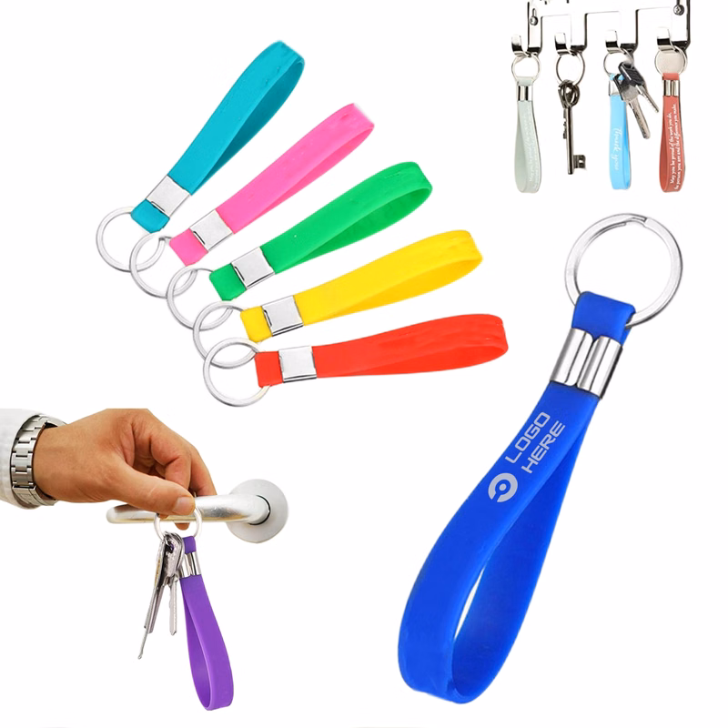 Silicone Key Chain Wih Loop