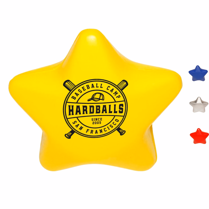 Star Stress Balls w/ Custom Logo PU Stress Reliever Balls