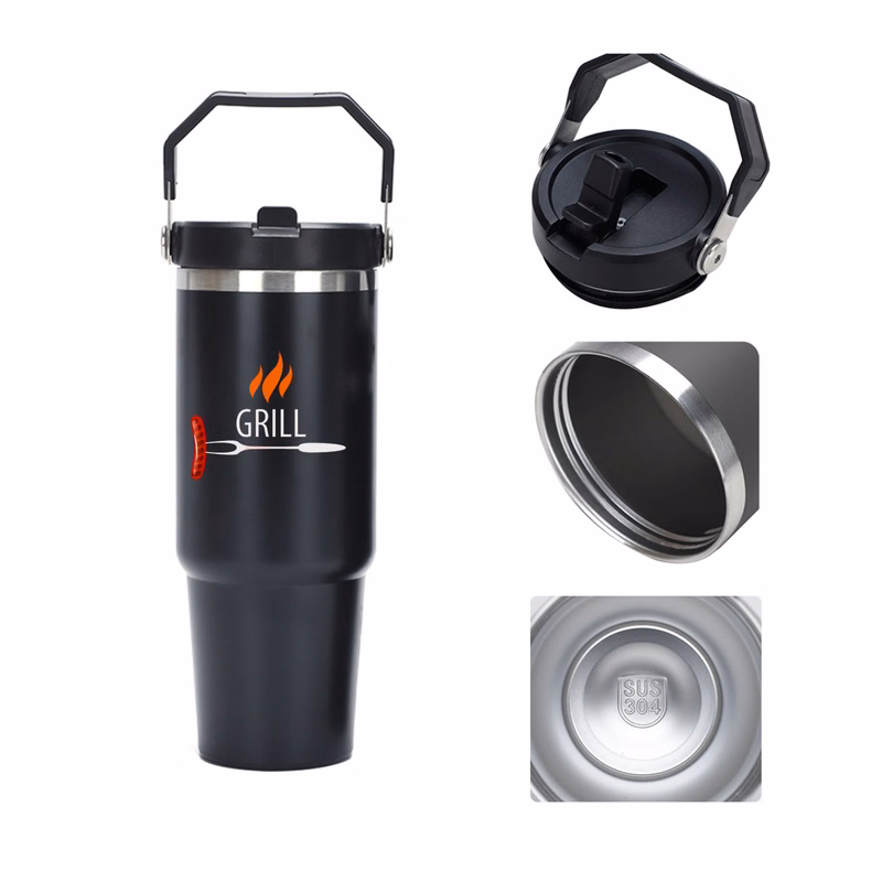 30Oz Stainless Steel Handle Tumbler