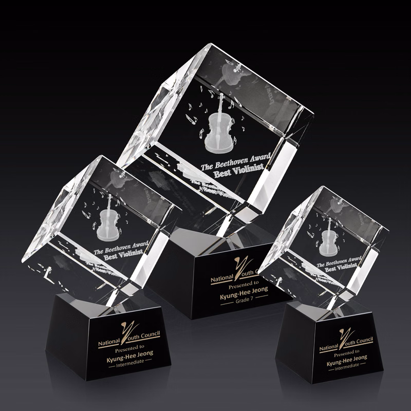 Burrill 3D Award on Robson Base - Black