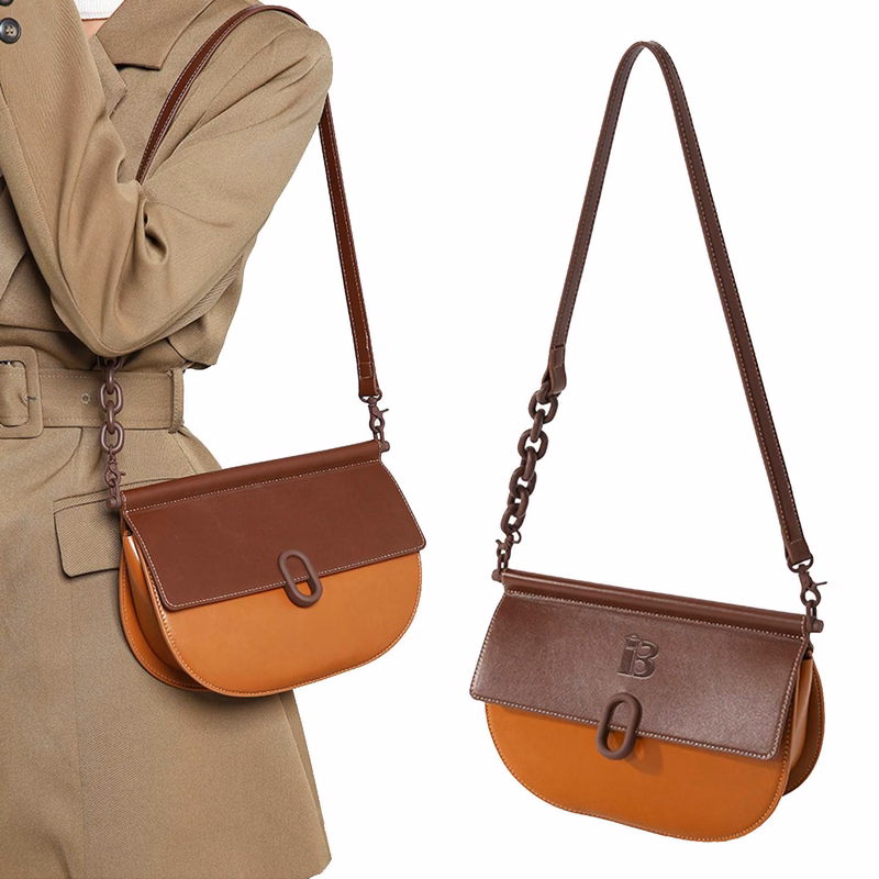 Saddle Shoulder Crossbody Tote Bag