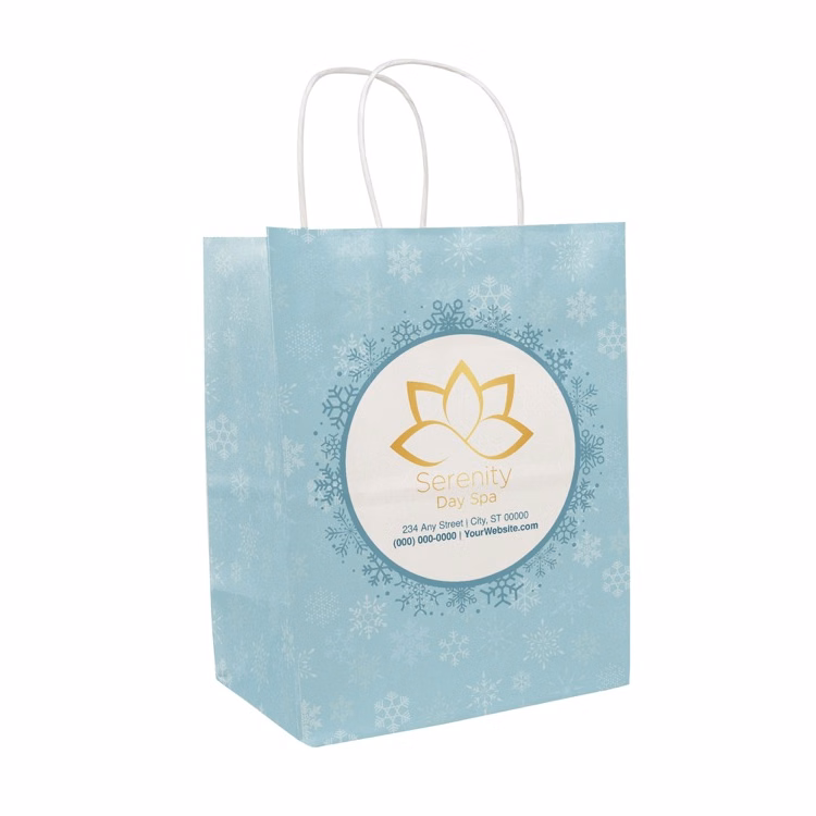 Christmas Scatter Design 2 Handle Shopper (8.5" x 10.25" x 5")