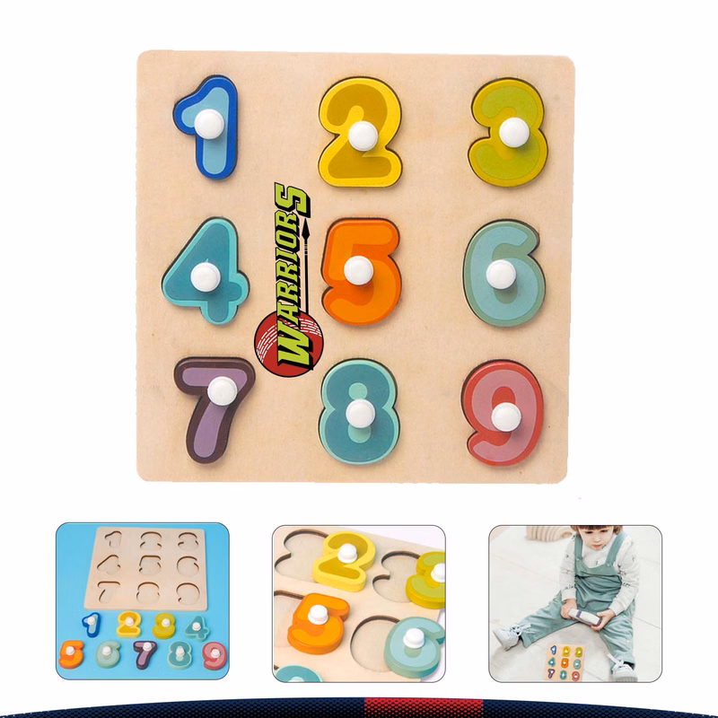 Wooden Number Puzzle Set