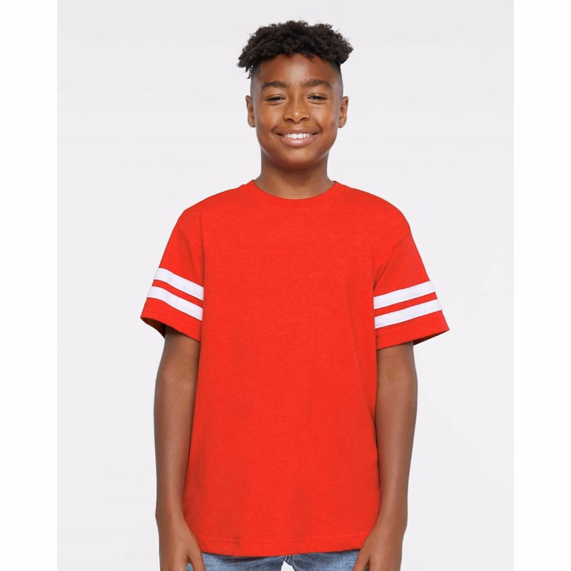 Youth Football Fine Jersey Tee - 6137