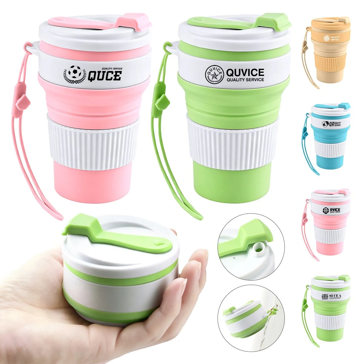 Collapsible Silicone Travel Coffee Mug 1