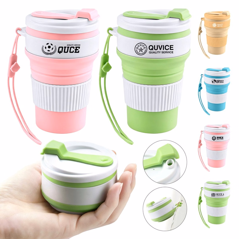 Collapsible Silicone Travel Coffee Mug