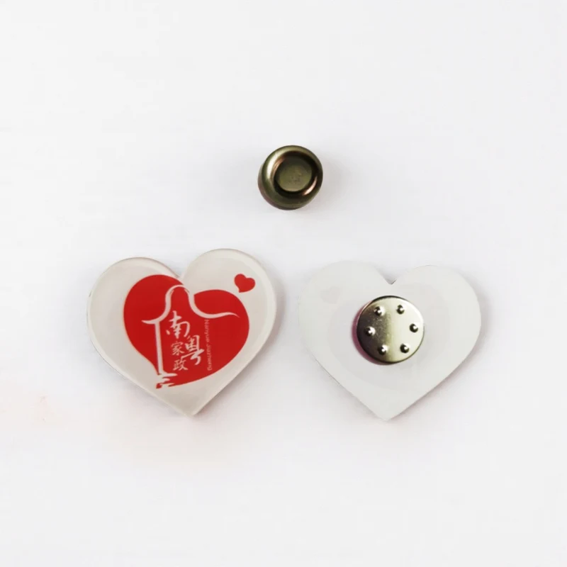 Custom Lightweight Acrylic Magnetic Circle Pin 1