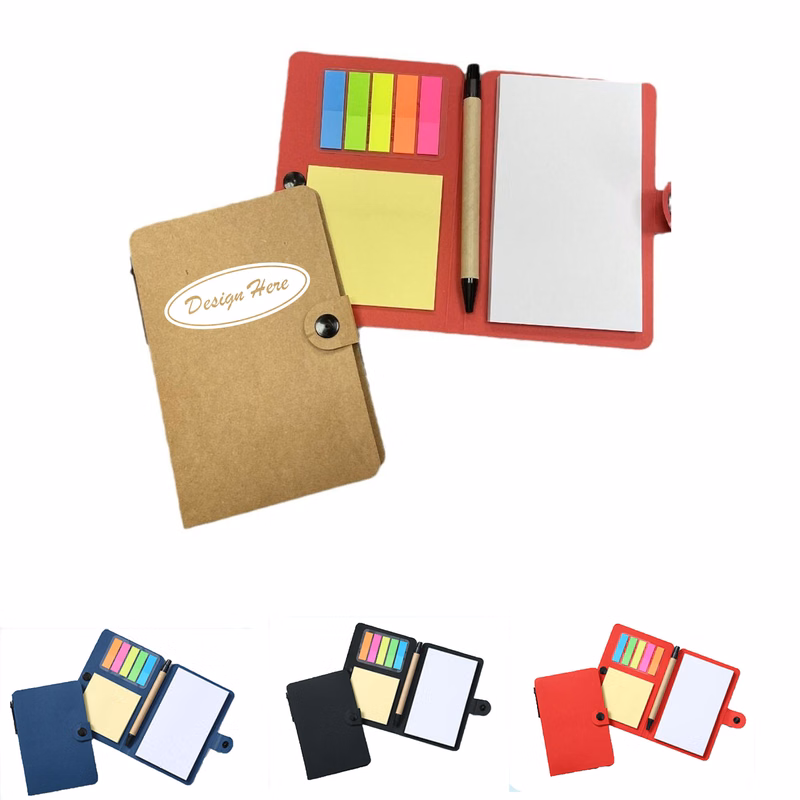 Multi-Color Sticky Notes & Page Marker Notebook Set