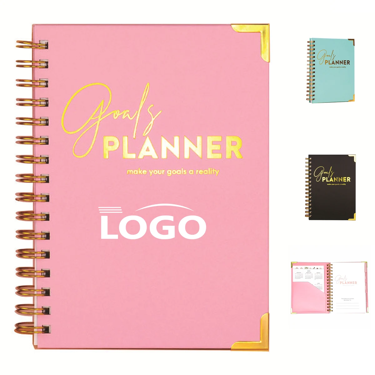 Custom Hard-Cover Planner for Scheduling 1