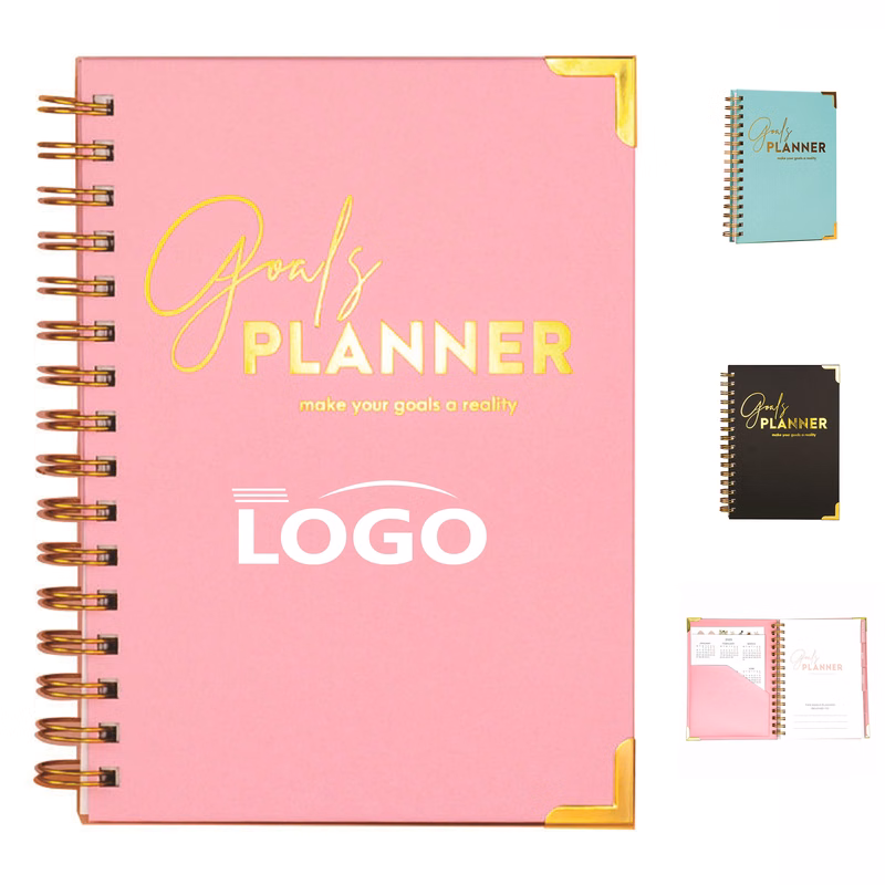 Custom Hard-Cover Planner for Scheduling