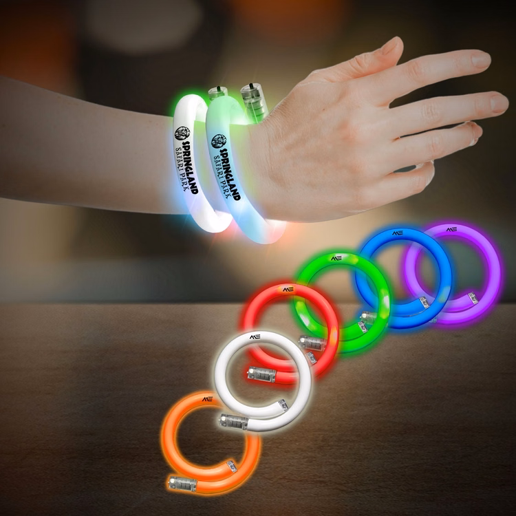 Flashing Coil Tube Bracelets