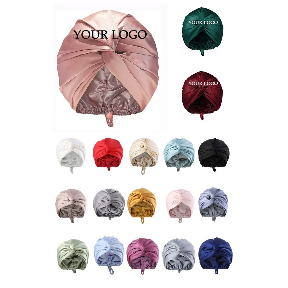 Satin Adjustable Sleeping Silk Bonnet 1