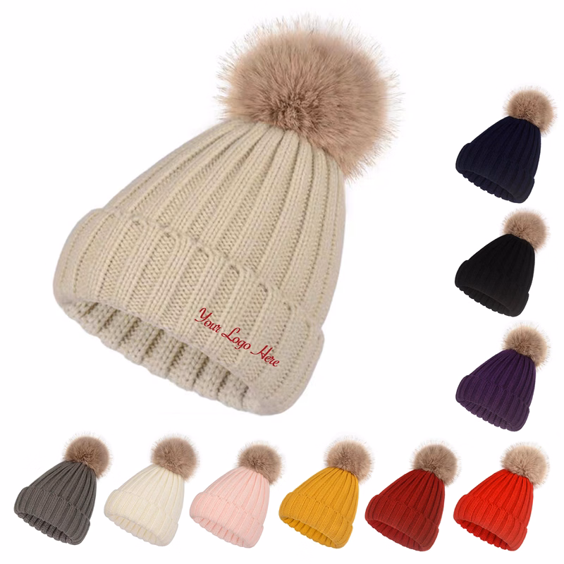 Women Winter Cuffed Knitted Beanie Hat