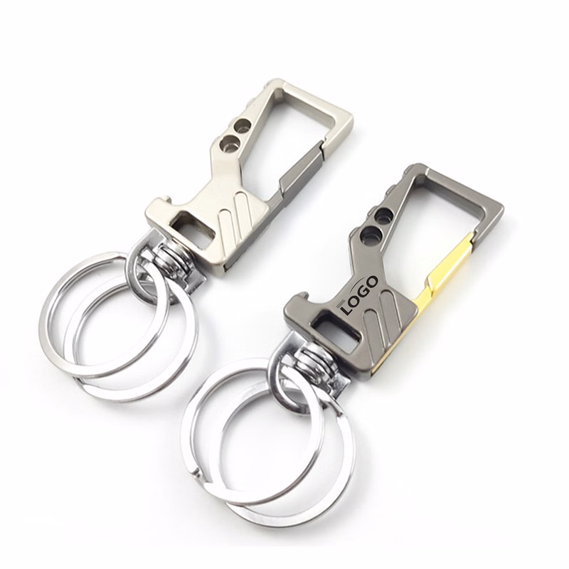 Zinc Alloy Car Keychain With Bottle Opener