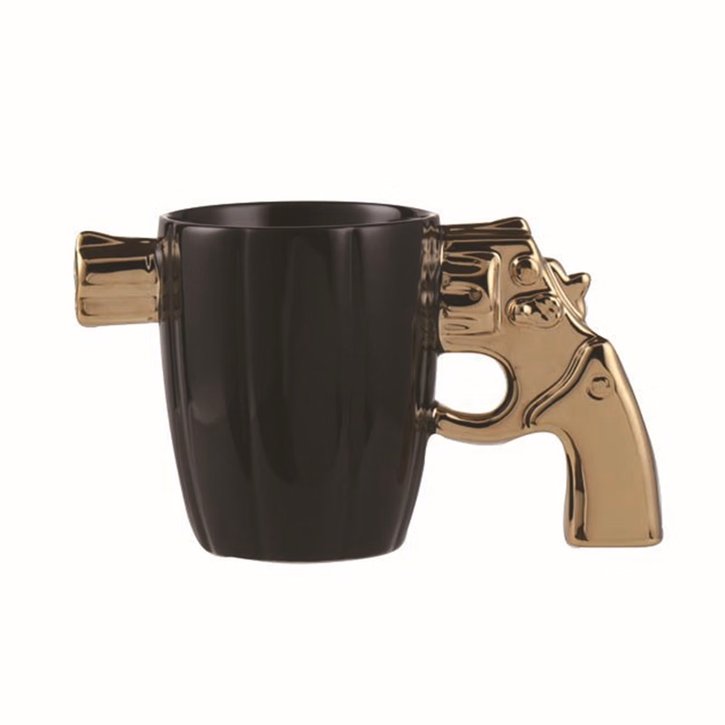 12Oz Fashion Ceramic Pistol Design Coffee Mug