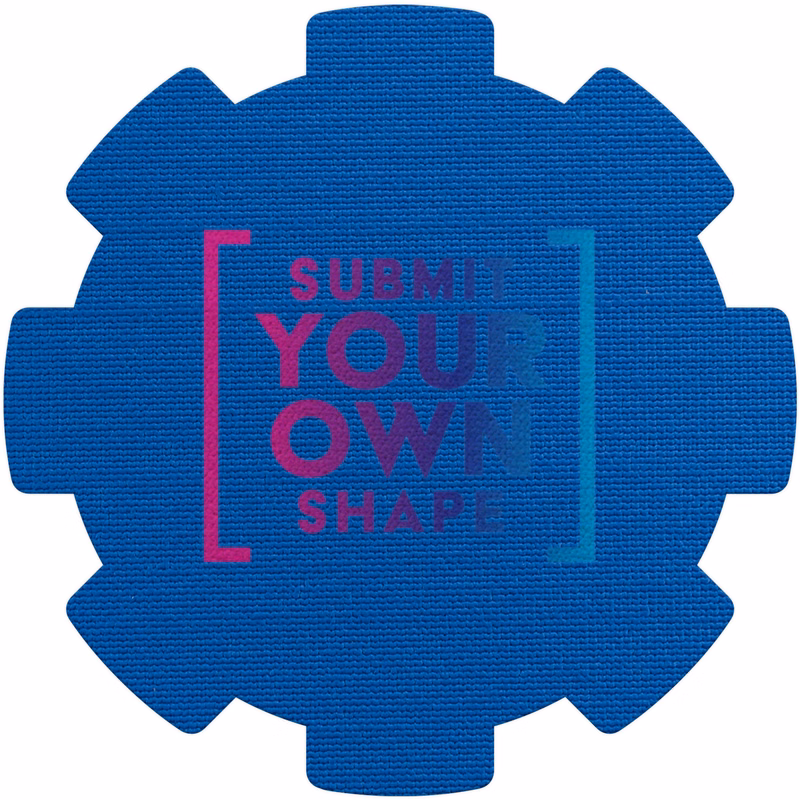 Coaster Grip-It 16 sq in (Color) (Custom Shape Description) Digital Print
