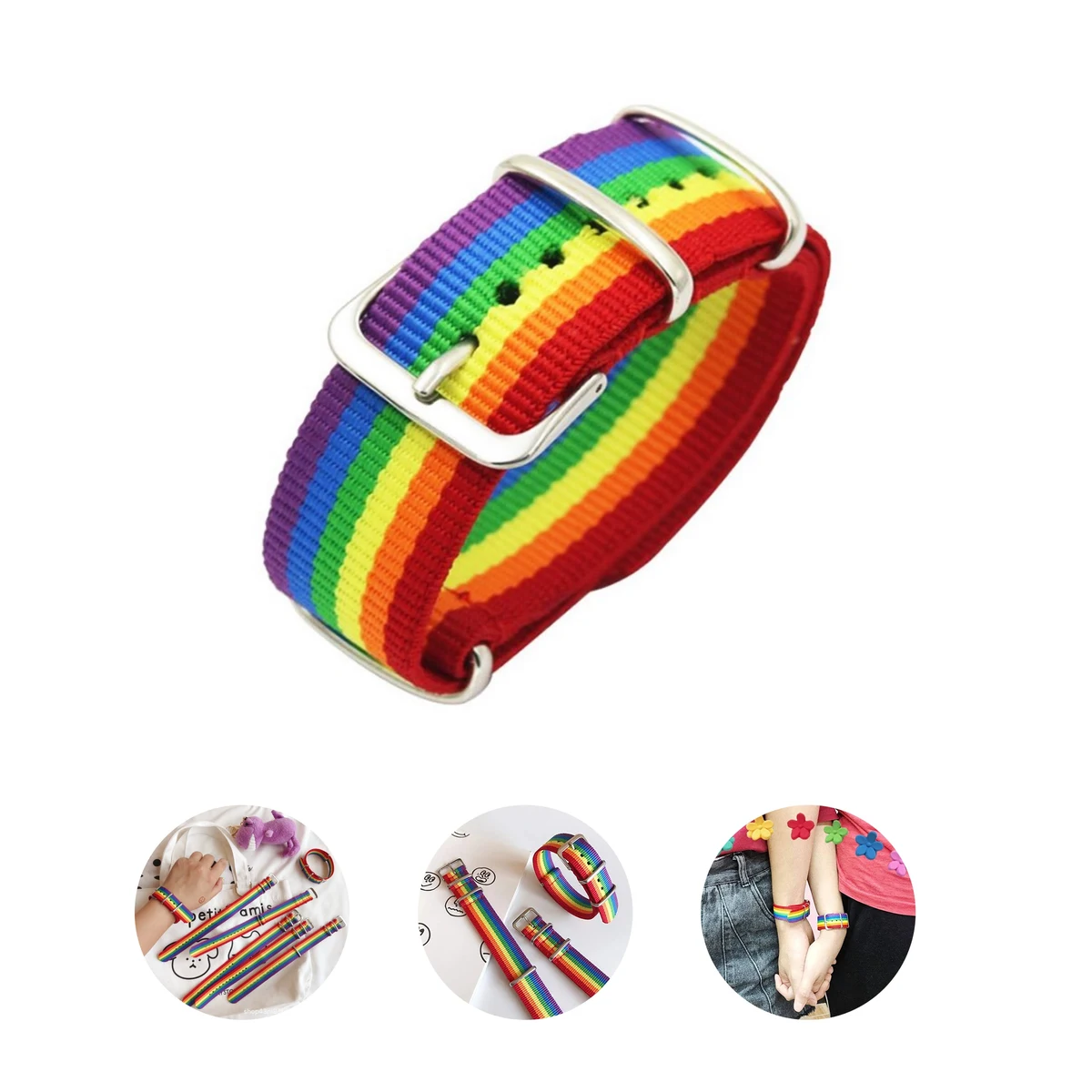 Rainbow Adjustable Bracelet (direct import) 1